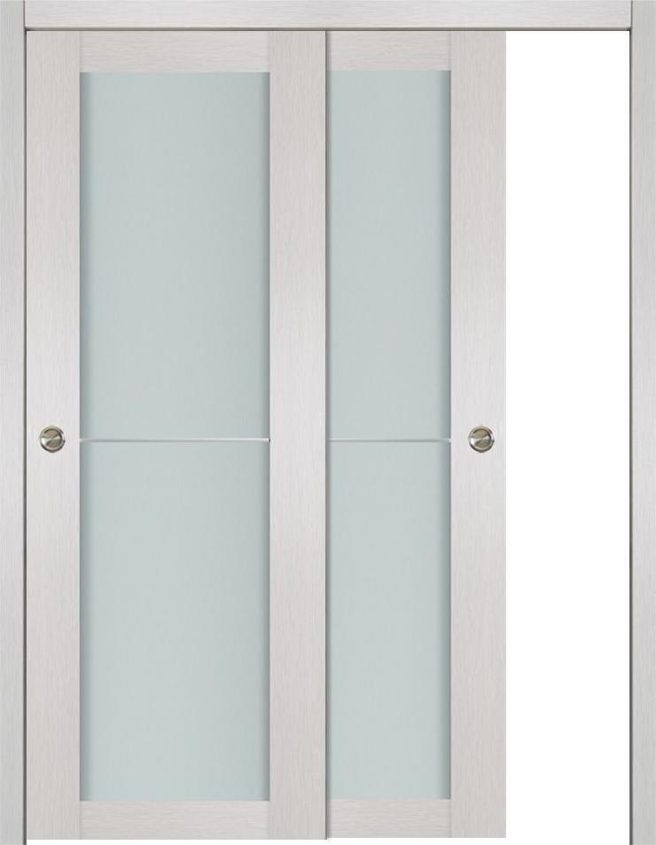 Nova 1 Lite 1H White Wenge Wood Laminated Modern Interior Door