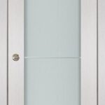 Nova 1 Lite 1H White Wenge Wood Laminated Modern Interior Door