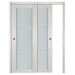 Nova 1 Lite 2H White Wenge Wood Laminated Modern Interior Door