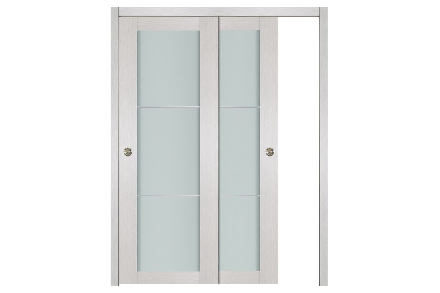 Nova 1 Lite 2H White Wenge Wood Laminated Modern Interior Door