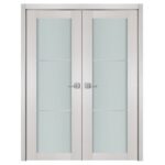 Nova 1 Lite 2H White Wenge Wood Laminated Modern Interior Door