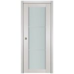 Nova 1 Lite 2H White Wenge Wood Laminated Modern Interior Door