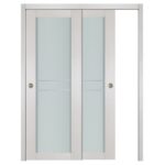 Nova 1 Lite 2HC White Wenge Wood Laminated Modern Interior Door