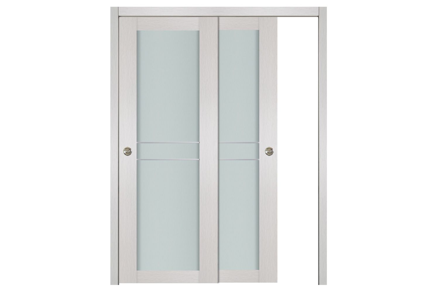 Nova 1 Lite 2HC White Wenge Wood Laminated Modern Interior Door