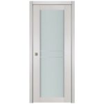 Nova 1 Lite 2HC White Wenge Wood Laminated Modern Interior Door