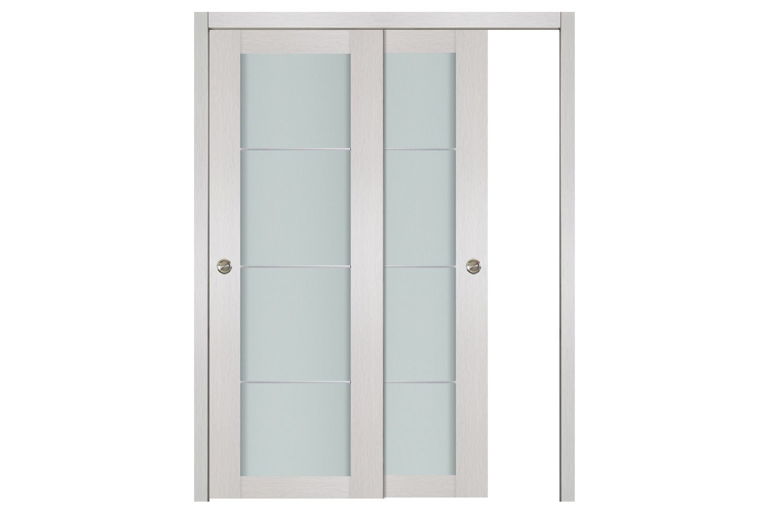 Nova 1 Lite 3H White Wenge Wood Laminated Modern Interior Door