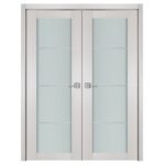 Nova 1 Lite 3H White Wenge Wood Laminated Modern Interior Door