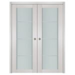 Nova 1 Lite 3H White Wenge Wood Laminated Modern Interior Door