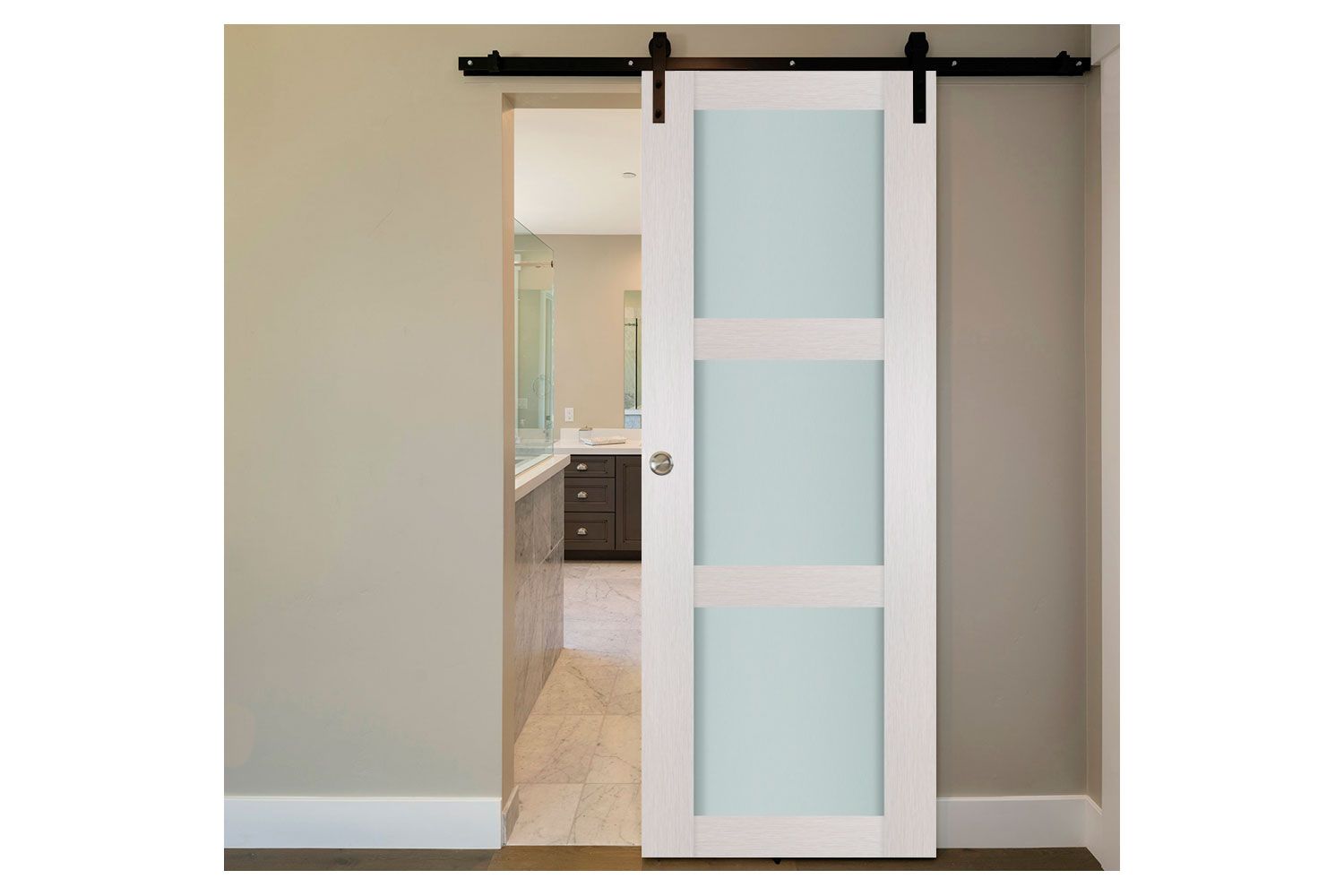 Nova 3 Lite White Wenge Wood Laminated Modern Interior Door