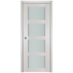 Nova 4 Lite White Wenge Wood Laminated Modern Interior Door