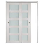 Nova 5 Lite White Wenge Wood Laminated Modern Interior Door