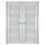 Nova 5 Lite White Wenge Wood Laminated Modern Interior Door