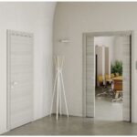 Nova Braga Palissandro Bianco Matrix Laminated Modern Interior Door