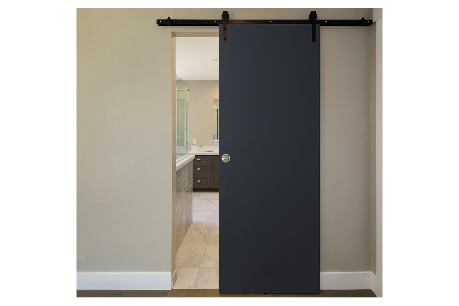 Nova Glam G-Pro 001 Soft Black Laminated Modern Interior Door