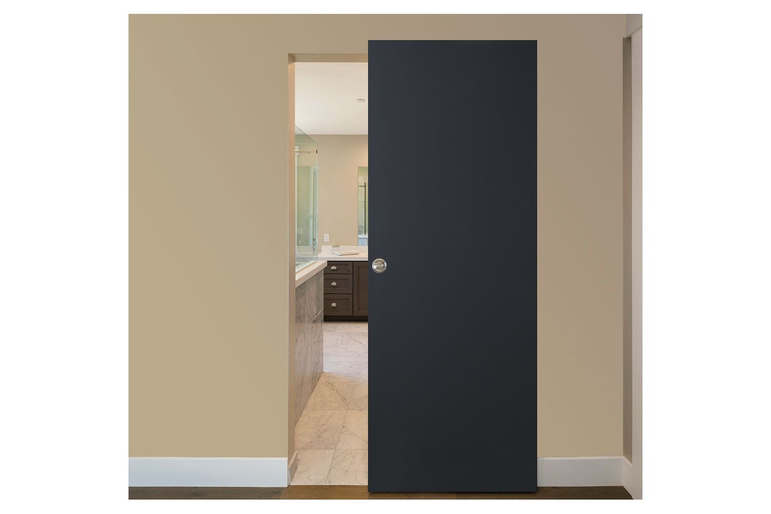 Nova Glam G-Pro 001 Soft Black Laminated Modern Interior Door