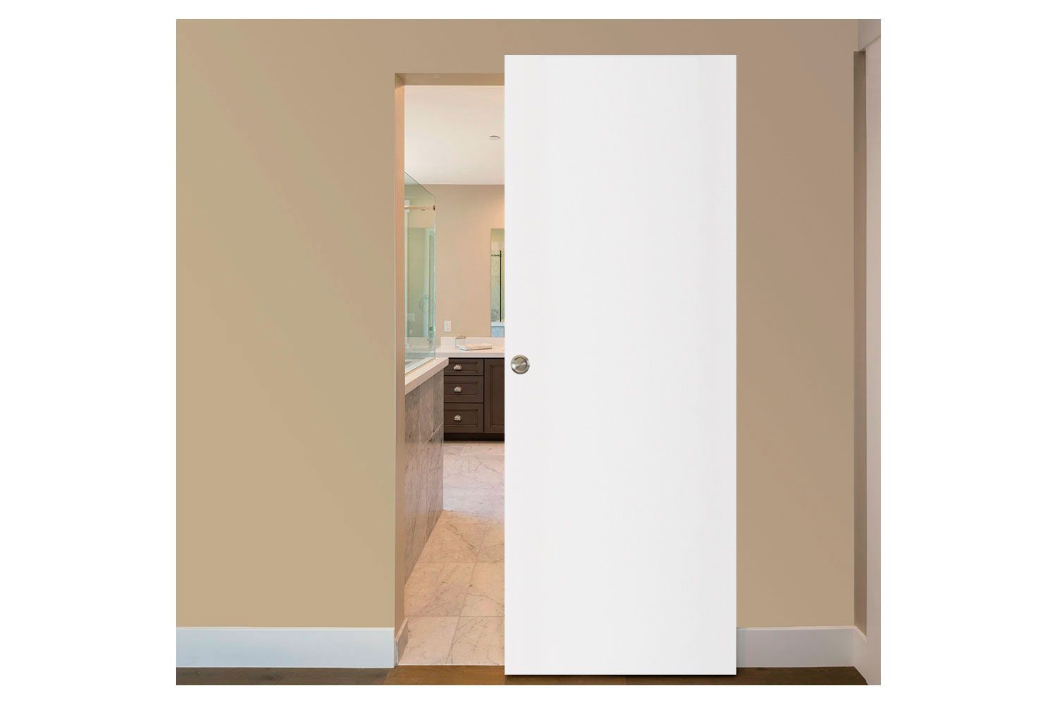 Nova Glam G-Pro 001 Soft White Laminated Modern Interior Door