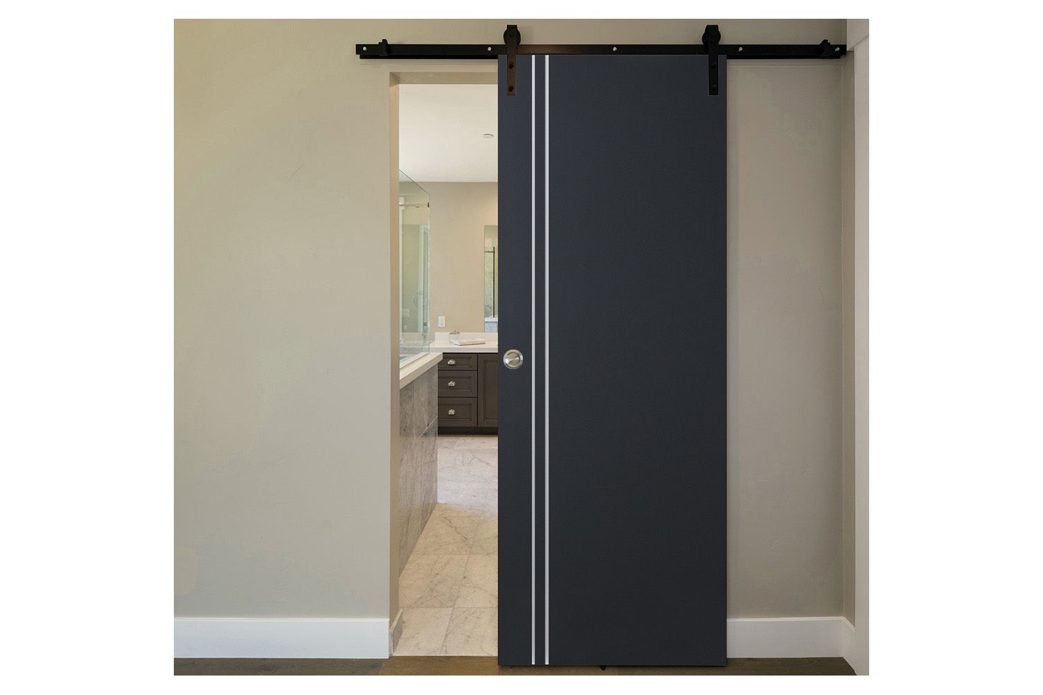 Nova Glam G-Pro 002 Soft Black Laminated Modern Interior Door