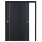 Nova Glam G-Pro 002 Soft Black Laminated Modern Interior Door