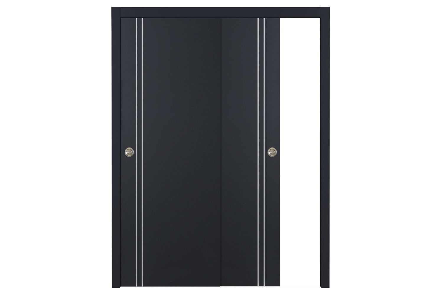 Nova Glam G-Pro 002 Soft Black Laminated Modern Interior Door