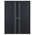 Nova Glam G-Pro 002 Soft Black Laminated Modern Interior Door