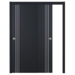 Nova Glam G-Pro 004 Soft Black Laminated Modern Interior Door