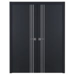 Nova Glam G-Pro 004 Soft Black Laminated Modern Interior Door