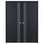 Nova Glam G-Pro 004 Soft Black Laminated Modern Interior Door