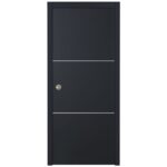 Nova Glam G-Pro 006 Soft Black Laminated Modern Interior Door