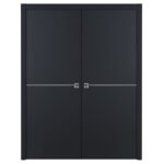 Nova Glam G-Pro 007 Soft Black Laminated Modern Interior Door