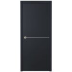 Nova Glam G-Pro 007 Soft Black Laminated Modern Interior Door