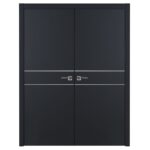 Nova Glam G-Pro 008 Soft Black Laminated Modern Interior Door