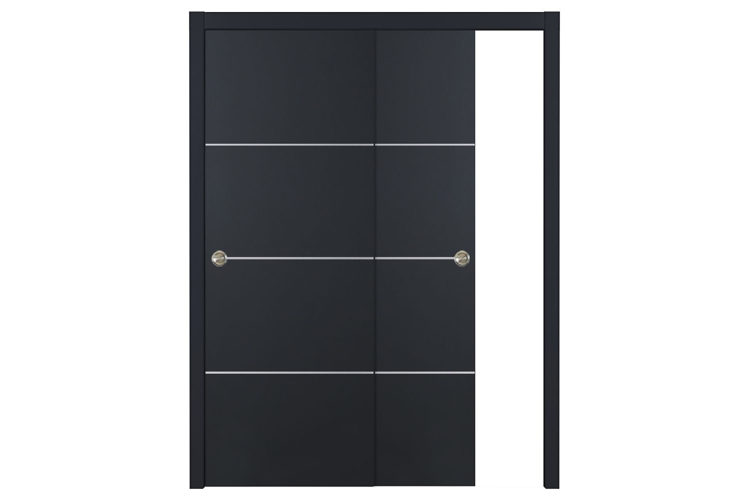 Nova Glam G-Pro 009 Soft Black Laminated Modern Interior Door