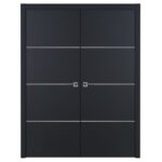 Nova Glam G-Pro 009 Soft Black Laminated Modern Interior Door