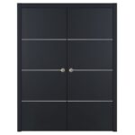 Nova Glam G-Pro 009 Soft Black Laminated Modern Interior Door