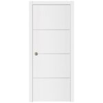 Nova Glam G-Pro 009 Soft White Laminated Modern Interior Door