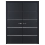 Nova Glam G-Pro 010 Soft Black Laminated Modern Interior Door