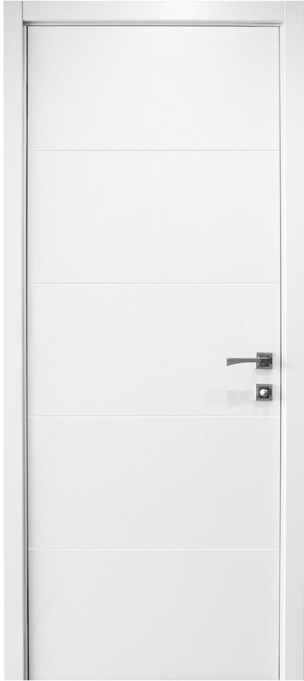 Nova Graffiti Soft White Laminated Modern Interior Door