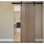 Nova HG-002V Dark Aloe Wood Laminated Modern Interior Door