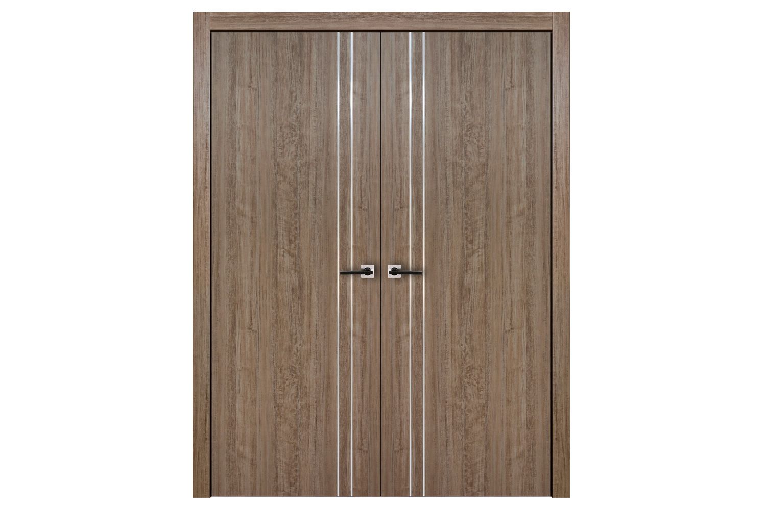 Nova HG-002V Dark Aloe Wood Laminated Modern Interior Door