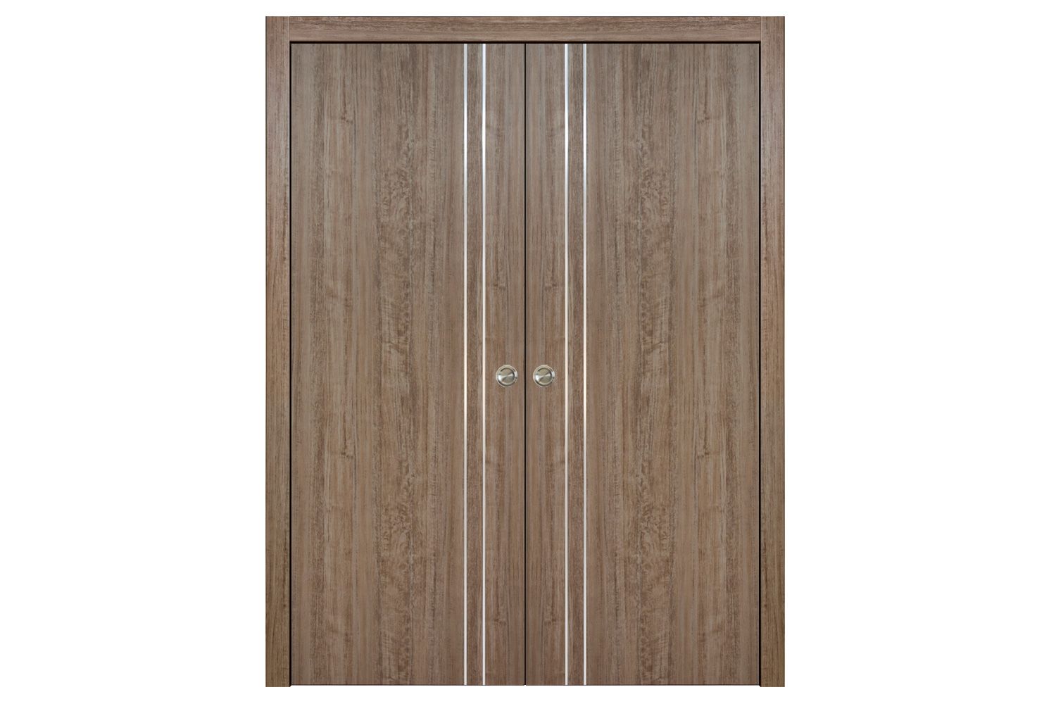 Nova HG-002V Dark Aloe Wood Laminated Modern Interior Door