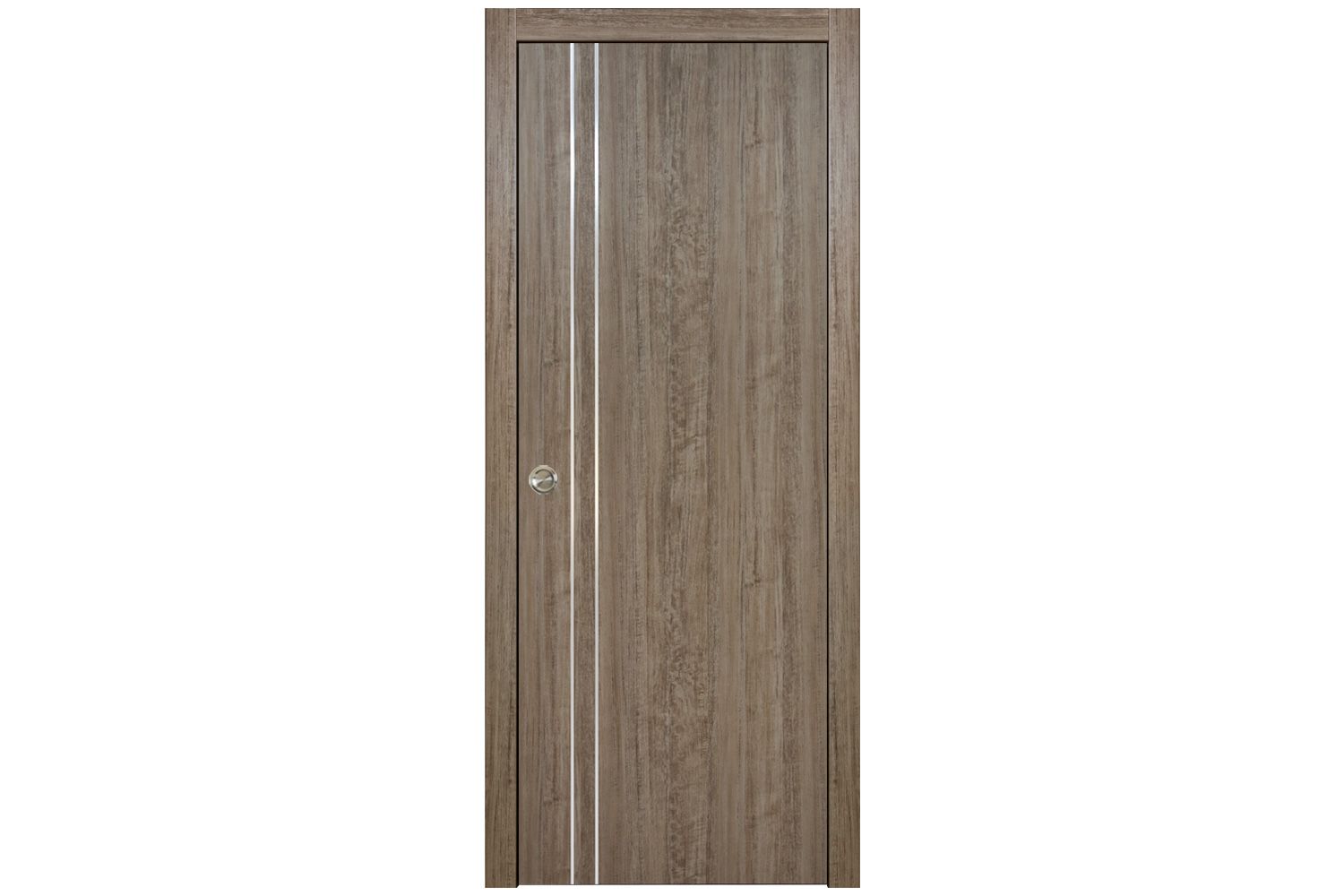 Nova HG-002V Dark Aloe Wood Laminated Modern Interior Door