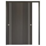 Nova HG-002V Japan Oak Laminated Modern Interior Door