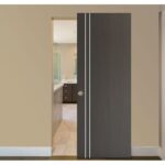 Nova HG-002V Japan Oak Laminated Modern Interior Door