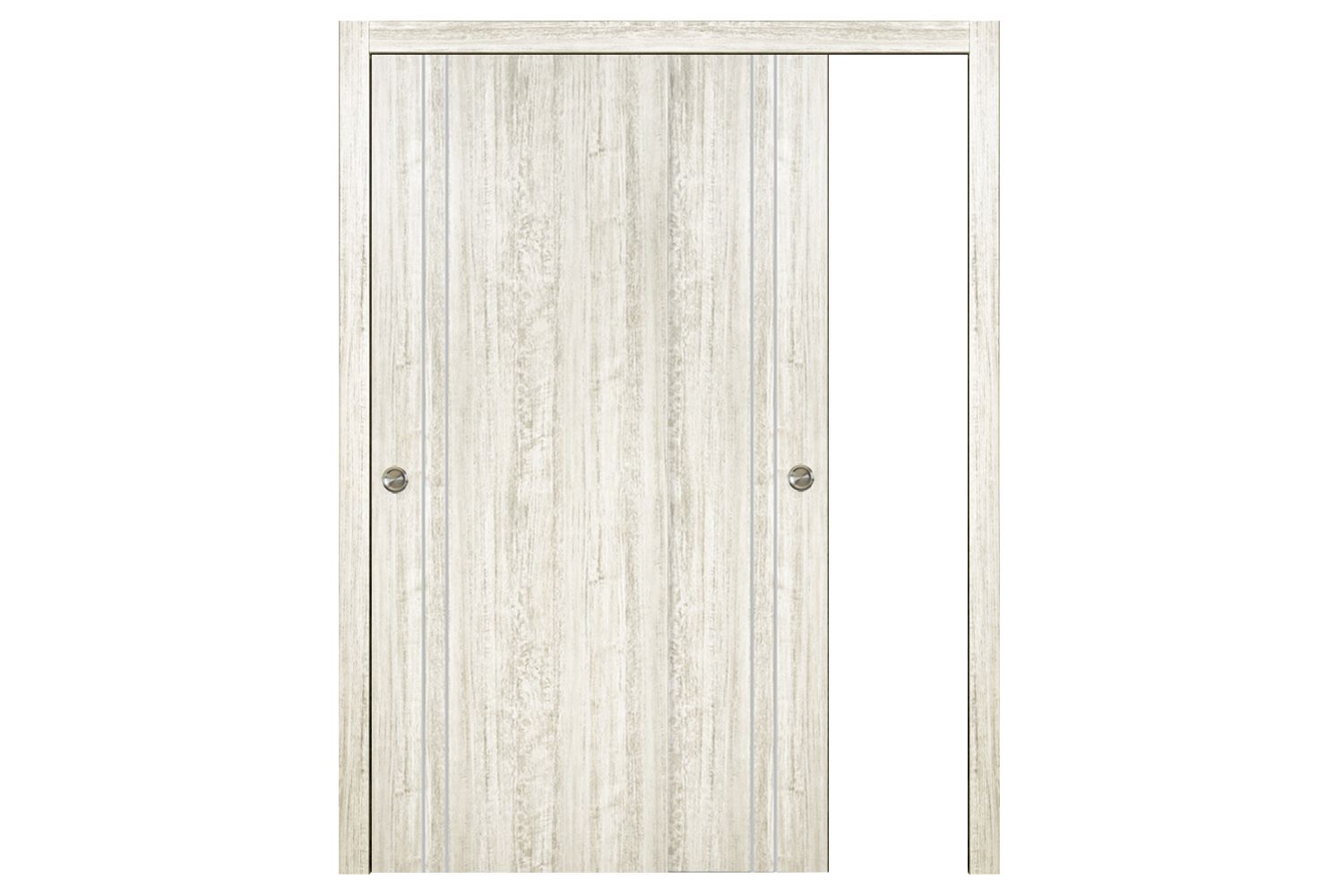 Nova HG-002V Light Aloe Wood Laminated Modern Interior Door