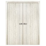 Nova HG-002V Light Aloe Wood Laminated Modern Interior Door