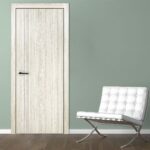 Nova HG-002V Light Aloe Wood Laminated Modern Interior Door