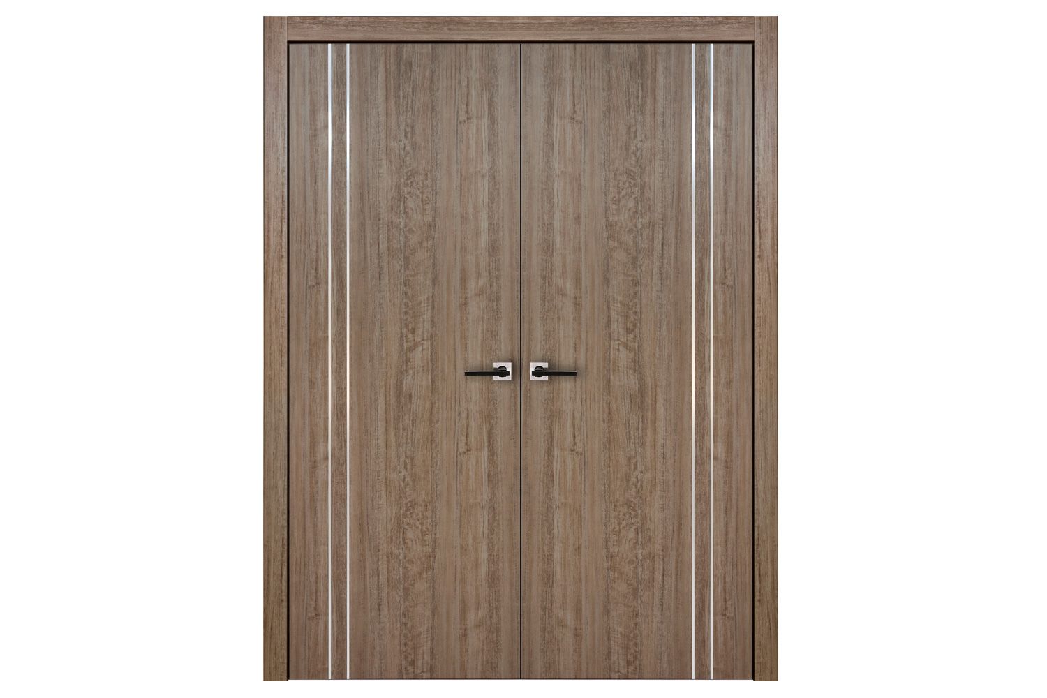 Nova HG-002VR Dark Aloe Wood Laminated Modern Interior Door