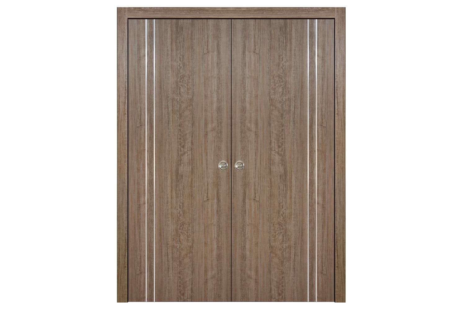 Nova HG-002VR Dark Aloe Wood Laminated Modern Interior Door