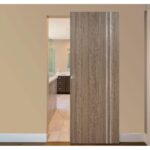 Nova HG-002VR Dark Aloe Wood Laminated Modern Interior Door