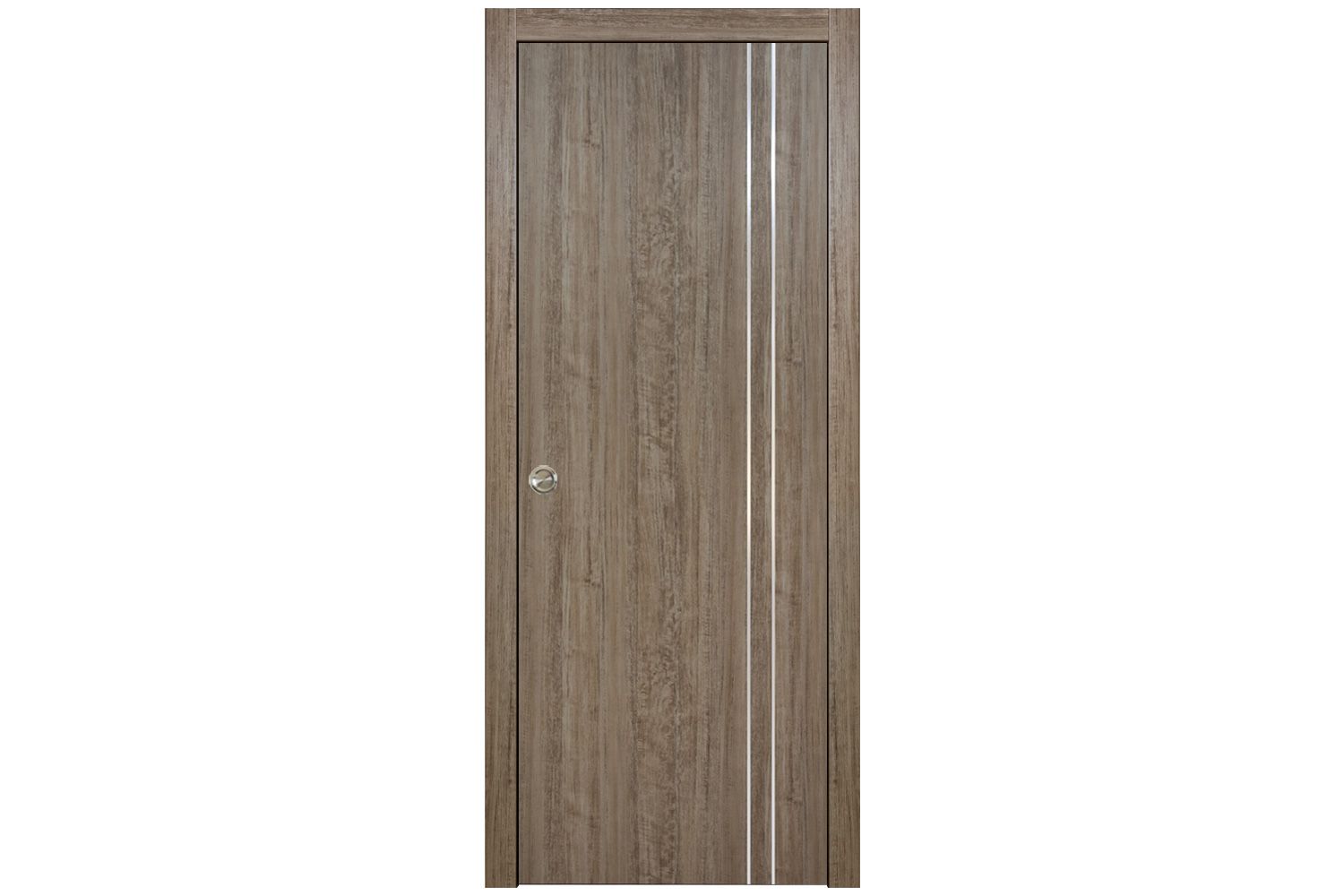 Nova HG-002VR Dark Aloe Wood Laminated Modern Interior Door